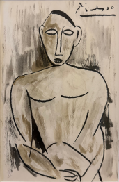 Picasso Painting - "Woman with Clasped Hands" 1907 - Similar Painting Comparison Images